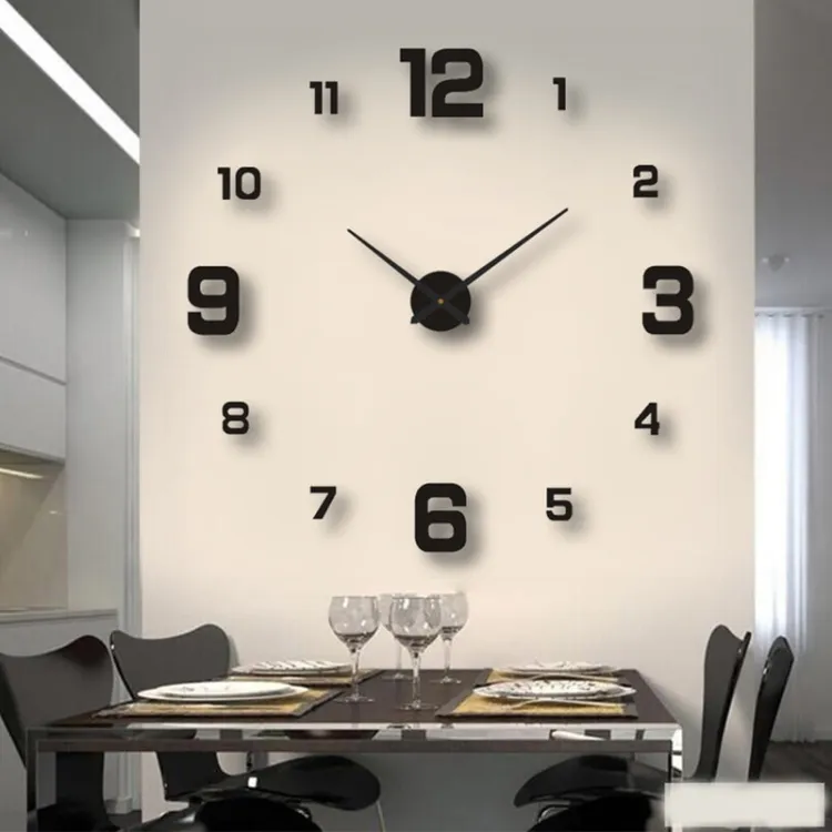 New 3D Wooden Wall Clock 24 Inch