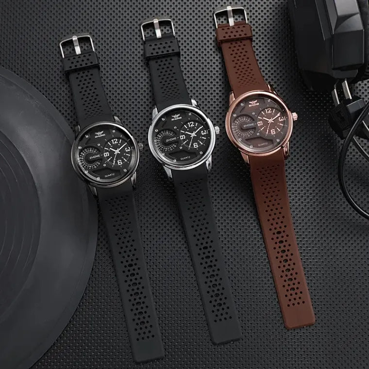 Stylish Rubber Strap Watch For Boys and Men
