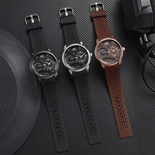 Stylish Rubber Strap Watch For Boys and Men