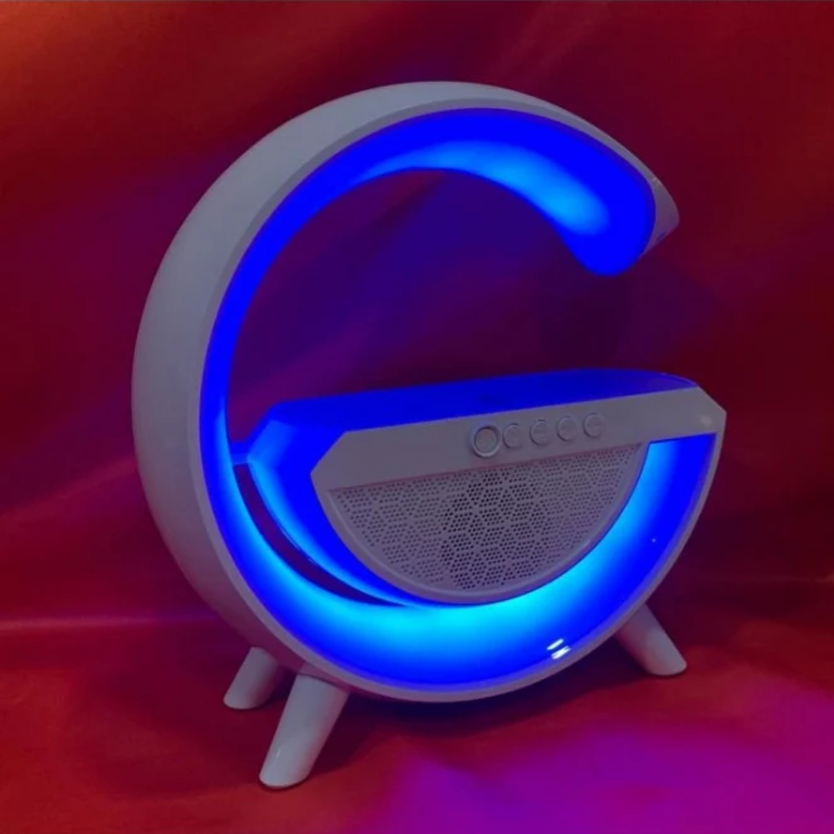G Shape Lamp + Speaker With Wireless Phone Charging