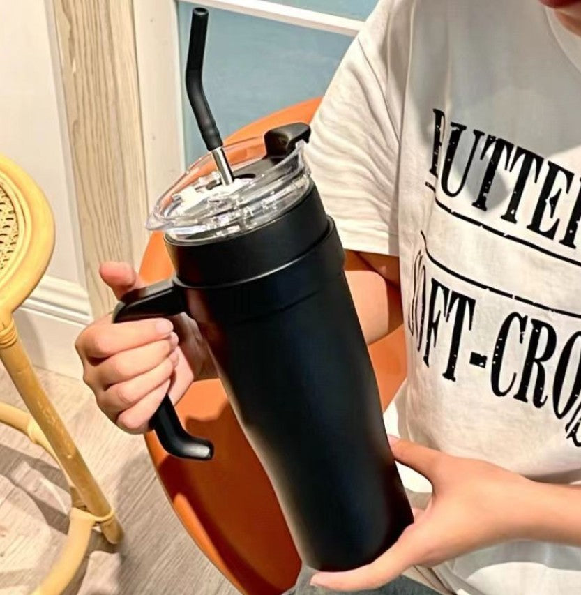 Water Bottle With Stainless Steel Straw