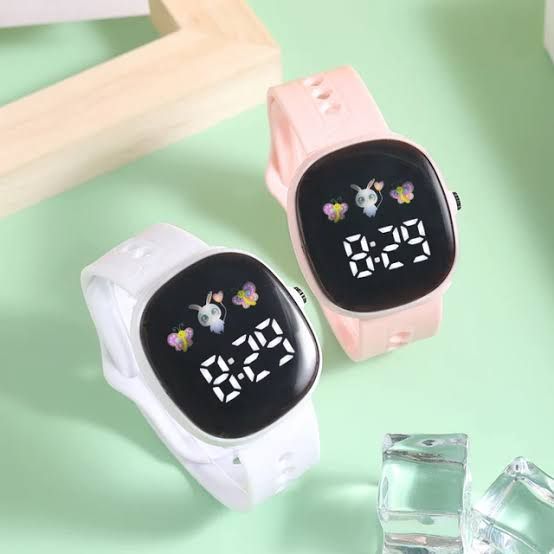Stylish Silicon Strap Led Digital Watch For Kids Girls & Boys