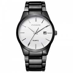 Men Luxury Leather Strap Watches Quartz Stainless Steel Dial Casual Watch