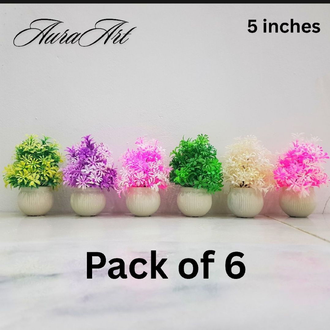 Pack of 3, 5 Artificial Small Plants