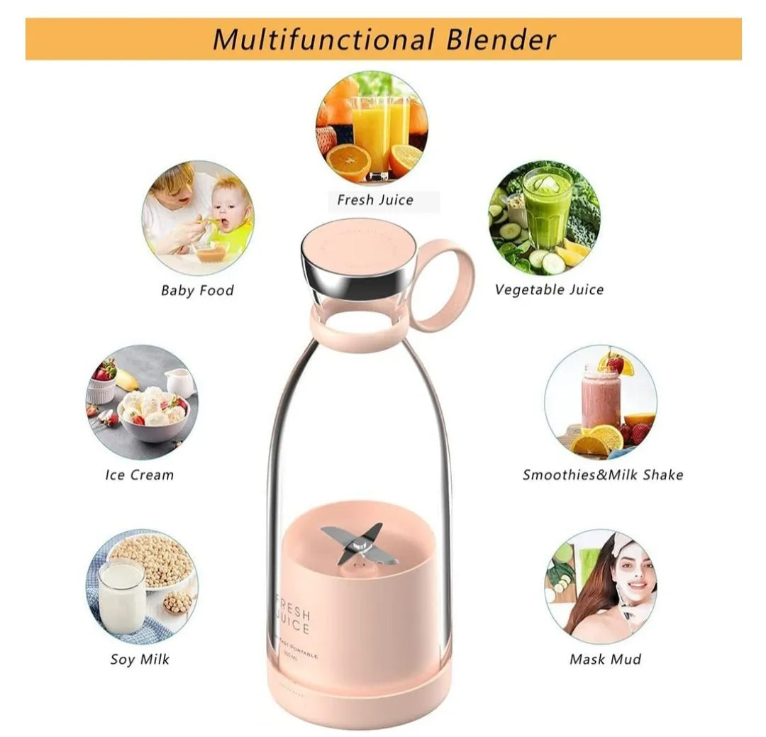 Portable and Electric Blender Bottle Juicer for Shakes and Smoothies