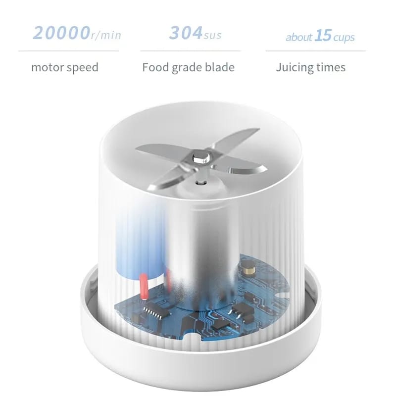 Portable and Electric Blender Bottle Juicer for Shakes and Smoothies